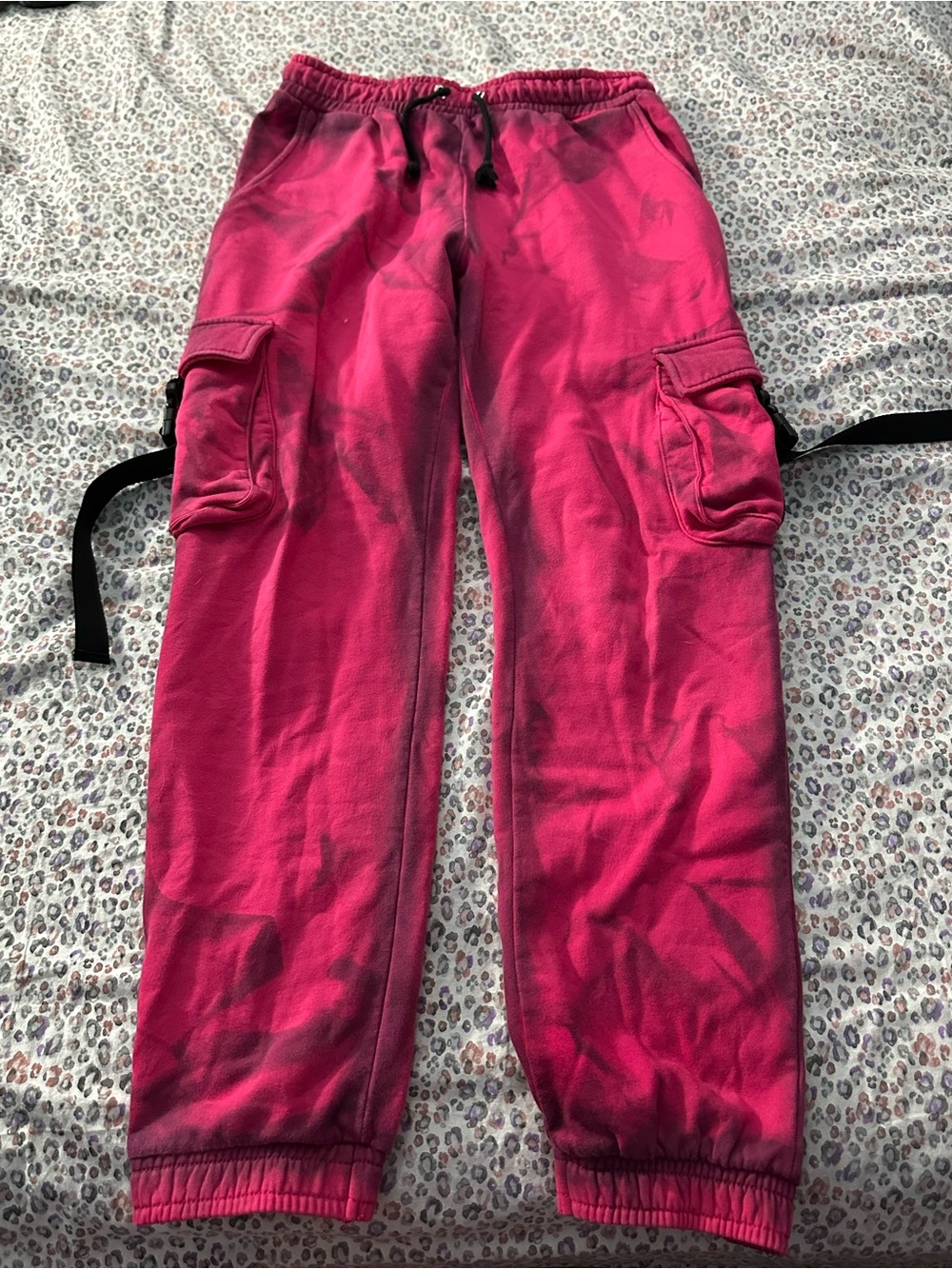 POSTER GIRL Hot Pink Cargo Jogger Pants